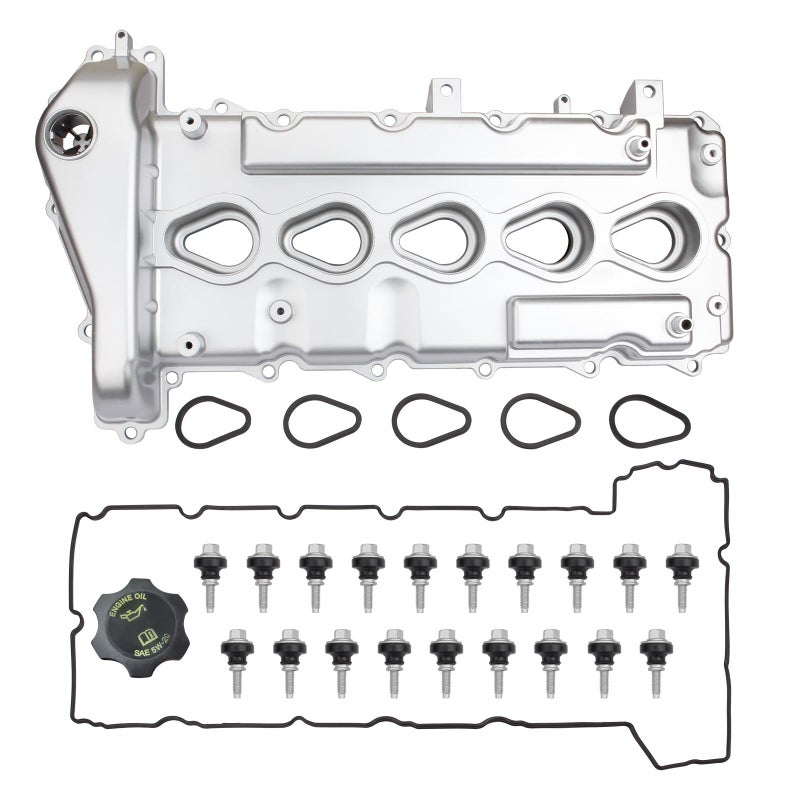 MITZONE Upgrade Aluminum Valve Cover Kit Compatible with 20042006 Chevy Colorado GMC Canyon 2006 H3 35L 5 Cyl Replace12591996