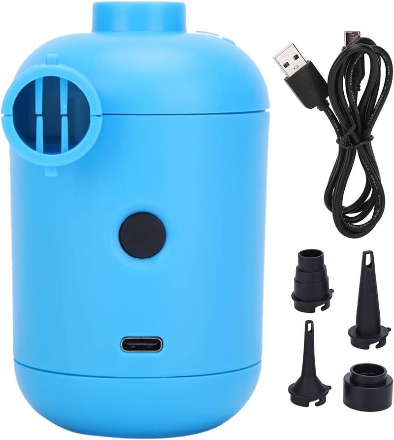 HT - 426 USB Electric Air Pump, DC5V Portable Inflator with 4 Nozzles for Inflatable Bed Boat Sofa, Compact Dual - Function Inflation and Deflation Pump for Indoor - Image 1