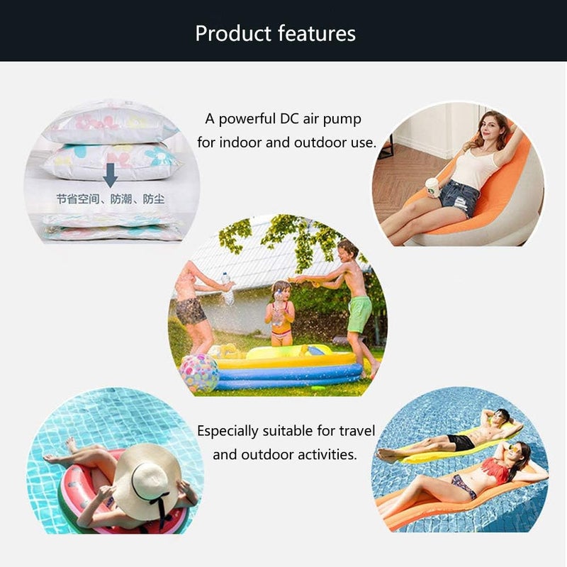 HT - 426 USB Electric Air Pump, DC5V Portable Inflator with 4 Nozzles for Inflatable Bed Boat Sofa, Compact Dual - Function Inflation and Deflation Pump for Indoor - Image 3