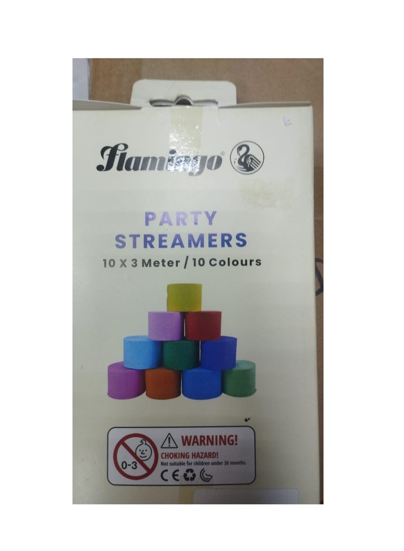 Terabyte Colourful Crepe Paper Streamer Ribbon Decorations for Birthday Craft Decoration and Various Festivals & Party (10)10X3METER 10 COLORS 60MM WIDTH - Image 5