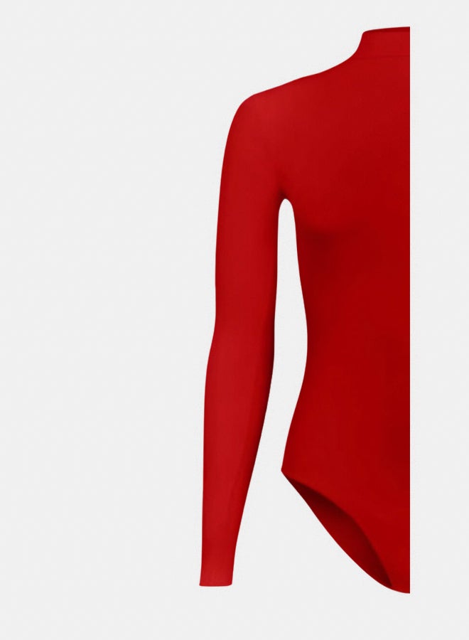 Silvy Lycra Wave High Long Sleeves High Neck Bodysuit Underwear For Women - Image 3