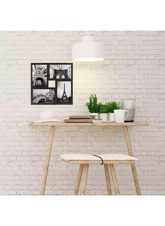 U-HOOME - Picture Frame Black Multi Photo Frames Display 4 X 6 Pictures 4 Opening Family Photo Frame Collage For Table Or Wall Display - Image 1
