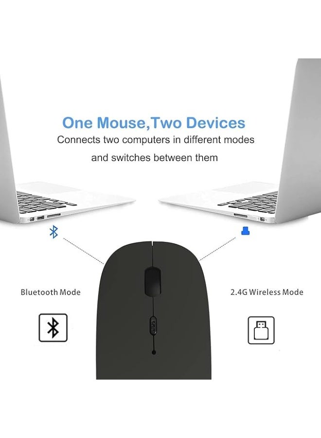 ماوس لاسلكي قابل لإعادة الشحن لأجهزة MacBook Pro وAir وماوس Bluetooth لأجهزة الكمبيوتر المحمولة وأجهزة الكمبيوتر الشخصية وأجهزة Mac وأجهزة iPad pro - Image 2