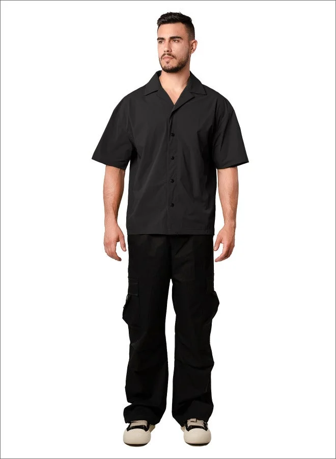 Tanjim Squad Black TANJIM SQUAD - VERSATILE SHIRT BLACK for Men | Best Price UAE