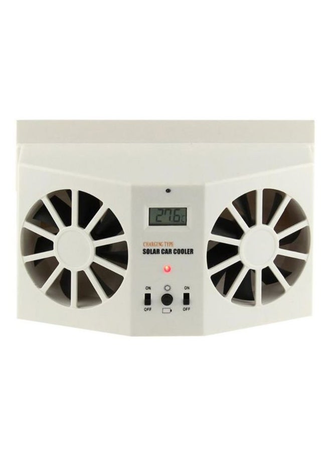 Loquat Fan Solar Powered Cooler for Front or Rear Window Air Vent - Image 1