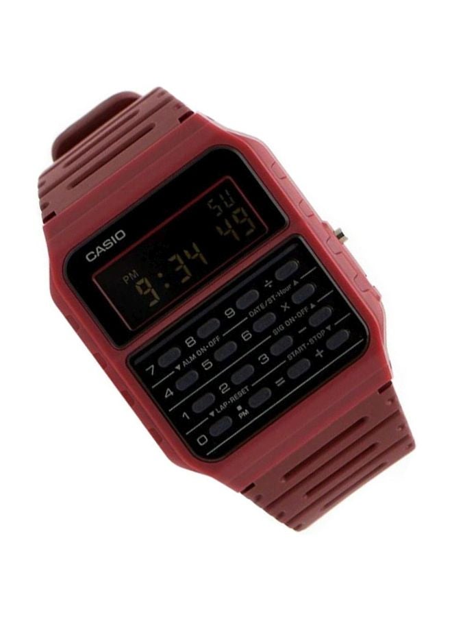 CASIO Unisex Resin Digital Wrist Watch CA-53WF-4BDF - 33 mm - Maroon - Image 2