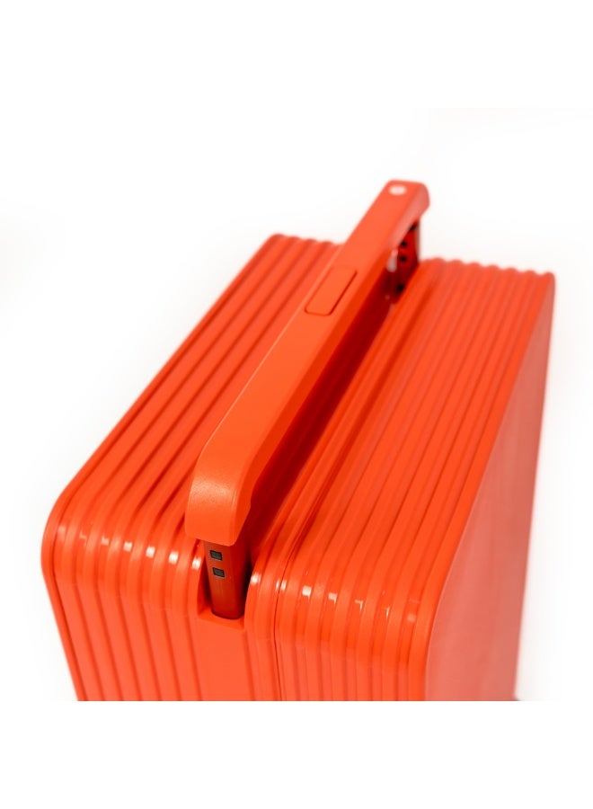 20 Inch Carry On Luggage 22x14x9 Airline Approved Lightweight PC Hard Shell Suitcases with Wheels for Travel Rolling Luggage (Orange) - Image 4