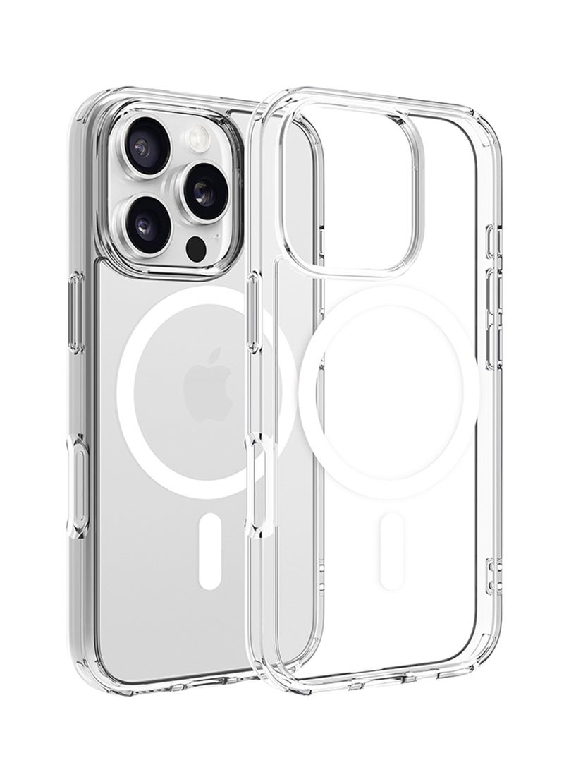 DVICED Magsafe iPhone 16 Pro Case Clear - White - Image 1