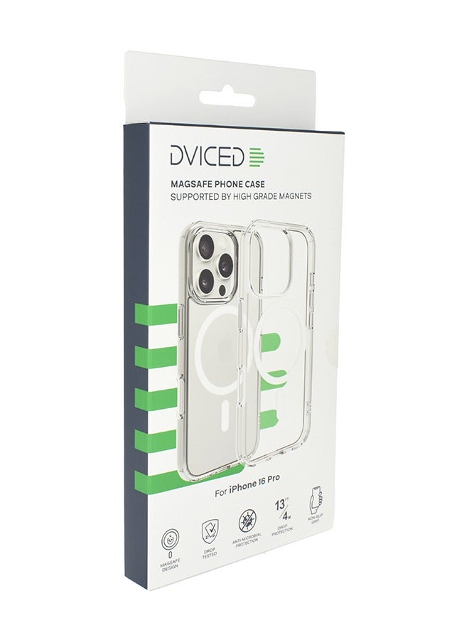 DVICED Magsafe iPhone 16 Pro Case Clear - White - Image 5