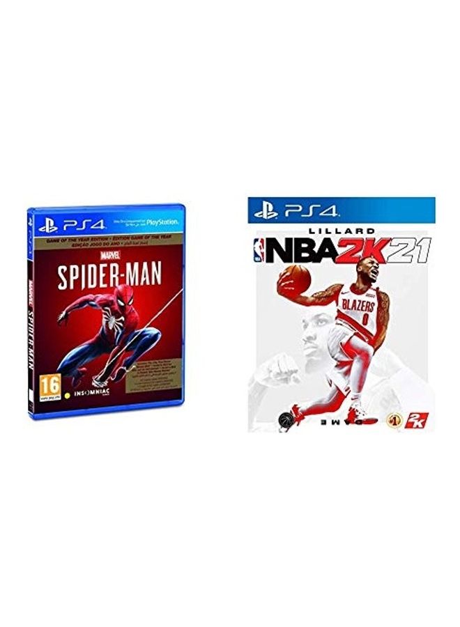 سوني لعبة "Spider Man"، ولعبة 'NBA 2K21' (إصدار عالمي) - ps4_ps5 - Image 1