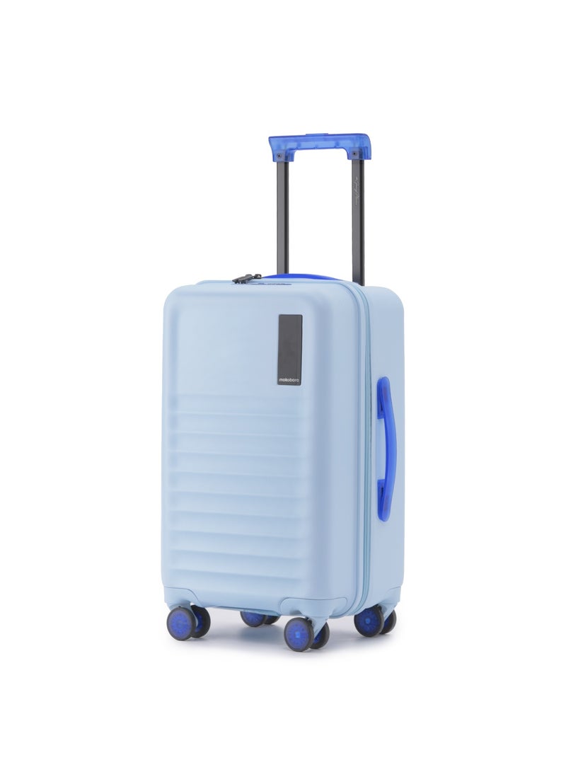 Mokobara Aisle Trunk Cabin Luggage | 40L | German Makrolon Polycarbonate Hardshell | TSA Lock & YKK Zippers | 8 Silent Ninja Wheels | Blue (Shy Blue) - Image 1