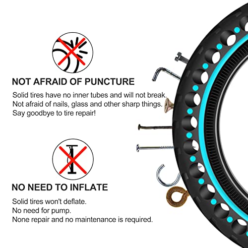BANGTING 2PCS 8.5x2 inches Solid Tires for Electric Scooter, 8 1/2 x2 Tire for Gotrax GXL V2 / XR/APEX, 50/75-6.1 Tire Replacement for Xiaomi Pro 2 / M365 / 1S and All 8.5'' Scooter Tires - Image 3