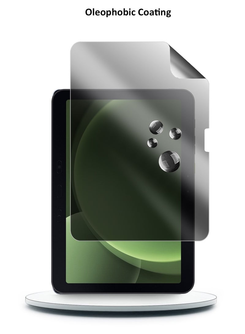 Wtech Samsung Galaxy Tab Active5 Pro 10.1 5G 2025 (10.1 inches) Wtech Premium Pure Hydrogel Anti Spy / Anti Privacy Film Thin and Flexible Screen Protector (TSHFMP) - Clear/Black - Image 5