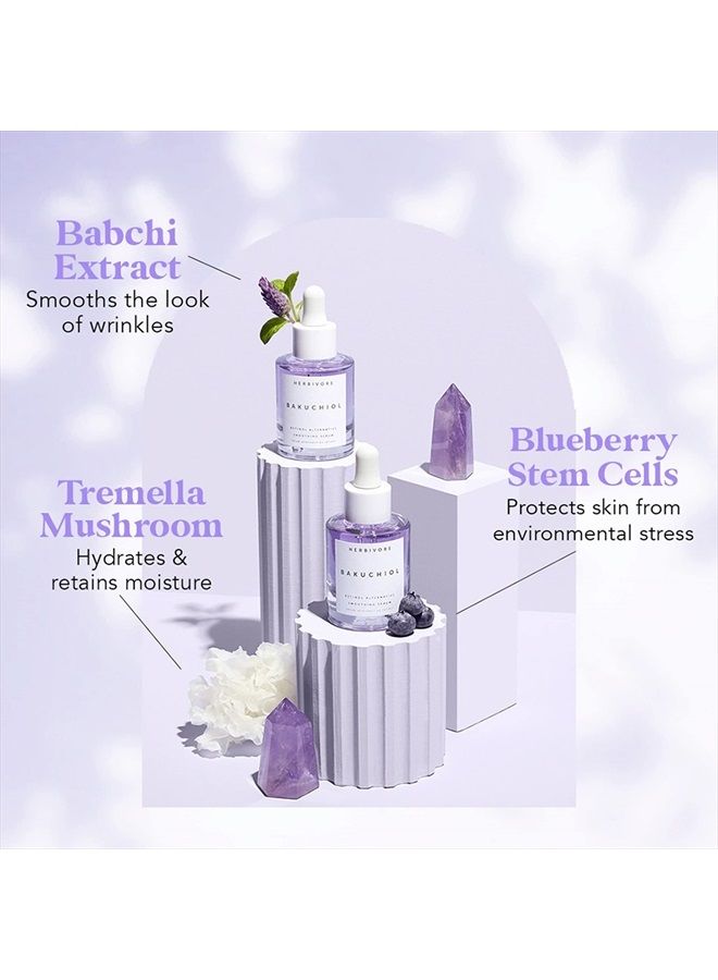 Herbivore Botanicals Bakuchiol - Retinol Alternative Smoothing Facial Serum, Reduces the Appearance of Fine Lines & Wrinkles, 1 Fl Oz (30 ml)