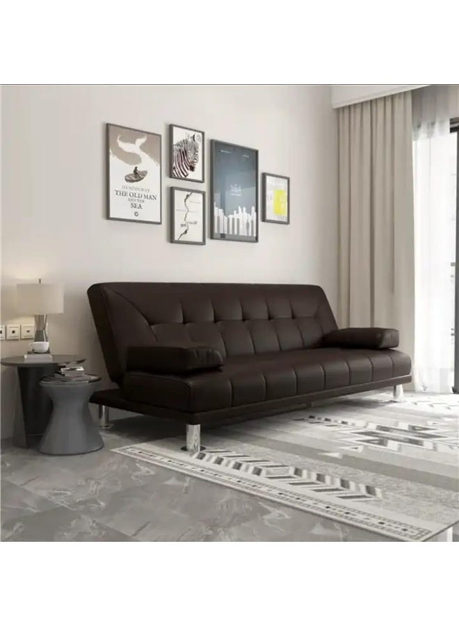 Zayn comforts Modern and Unique Design Sofa Bed For Your Living Room (Dark Brown) - Image 1