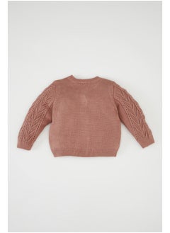 DeFacto Babygirl Tricot Regular Fit Crew Neck Long Sleeve Cardigan  - Image 5