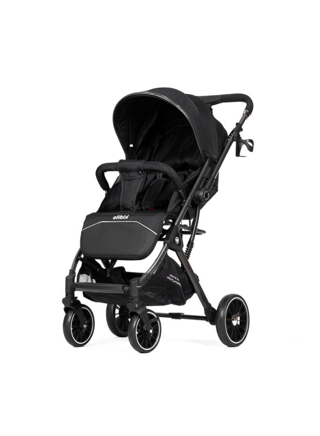 Kidilo Baby Stroller – Compact, Foldable Travel Pram with Adjustable Canopy, 5-Point Safety Harness, Comfortable Ergonomic Design, Smooth Suspension, Easy Maneuverability for Infants & Toddlers