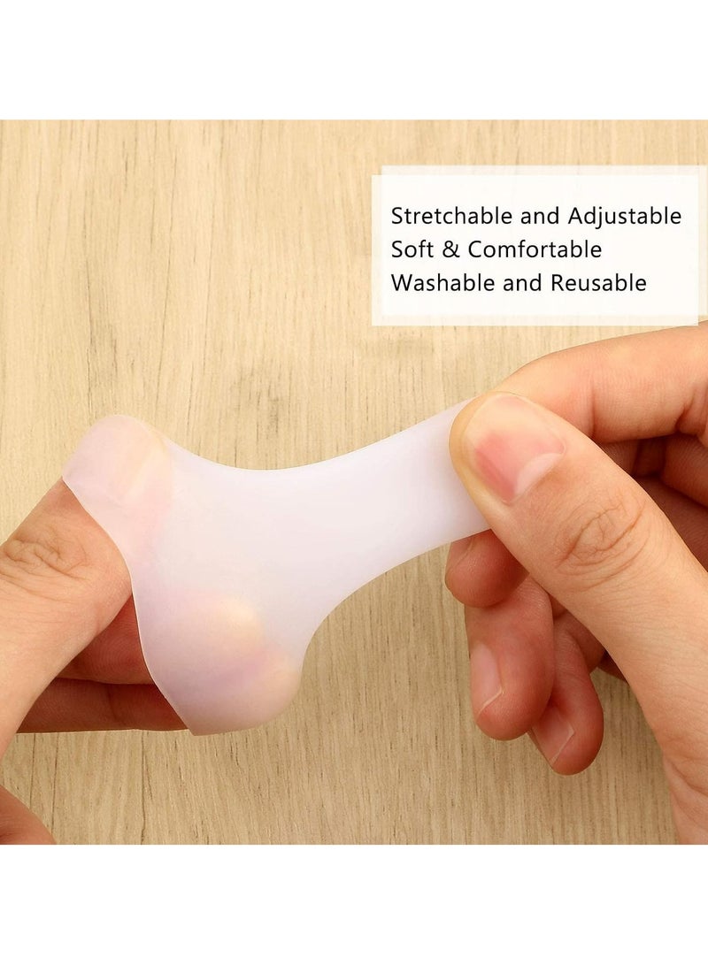 Oasisgalore Gel Finger Protector 14 Pieces Finger Cots Silicone Finger Cover Cap Gel Finger Sleeves Finger Support for Finger Cracking, Finger Trigger  - Image 4