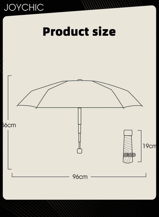 Joychic Floral Print 5-Fold Portable Anti-UV Sun Umbrella Small Compact UV Umbrella for Sun and Rain Multicolor  - Image 3