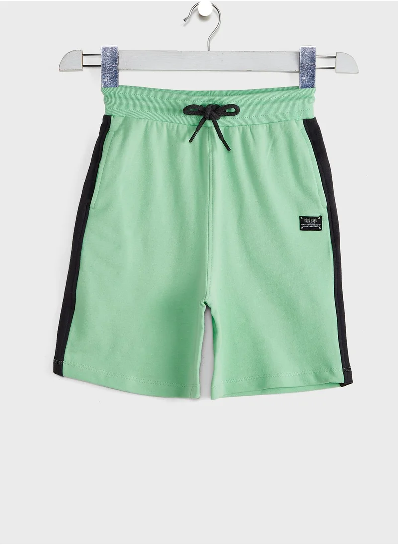 koko noko Kids Tie Waist Shorts