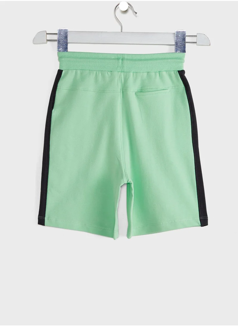 koko noko Kids Tie Waist Shorts