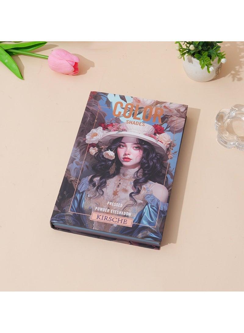 هويتك لوحة مكياج ظلال العيون وأحمر الخدود اللامعة بتصميم كتاب - Image 5