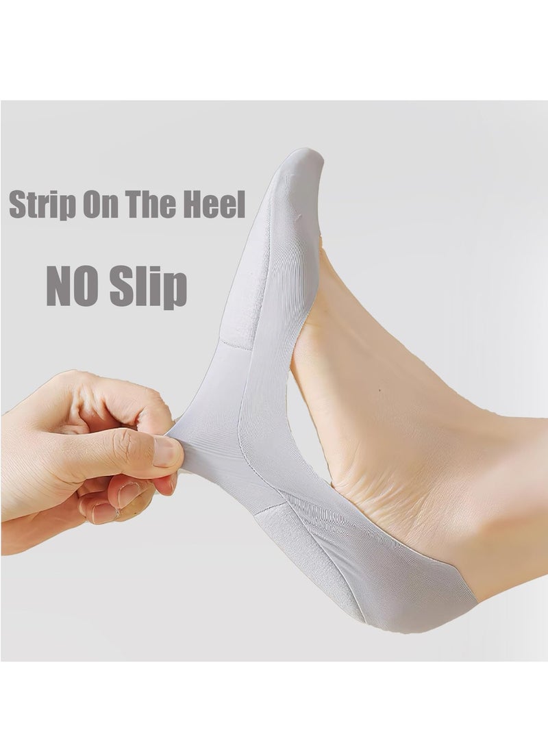 SYOSI Padded No Show Socks for Women - Anti-Slip Invisible Liner Socks with Soft Padding and Breathable Cotton for Sizes 5-7 - Image 3