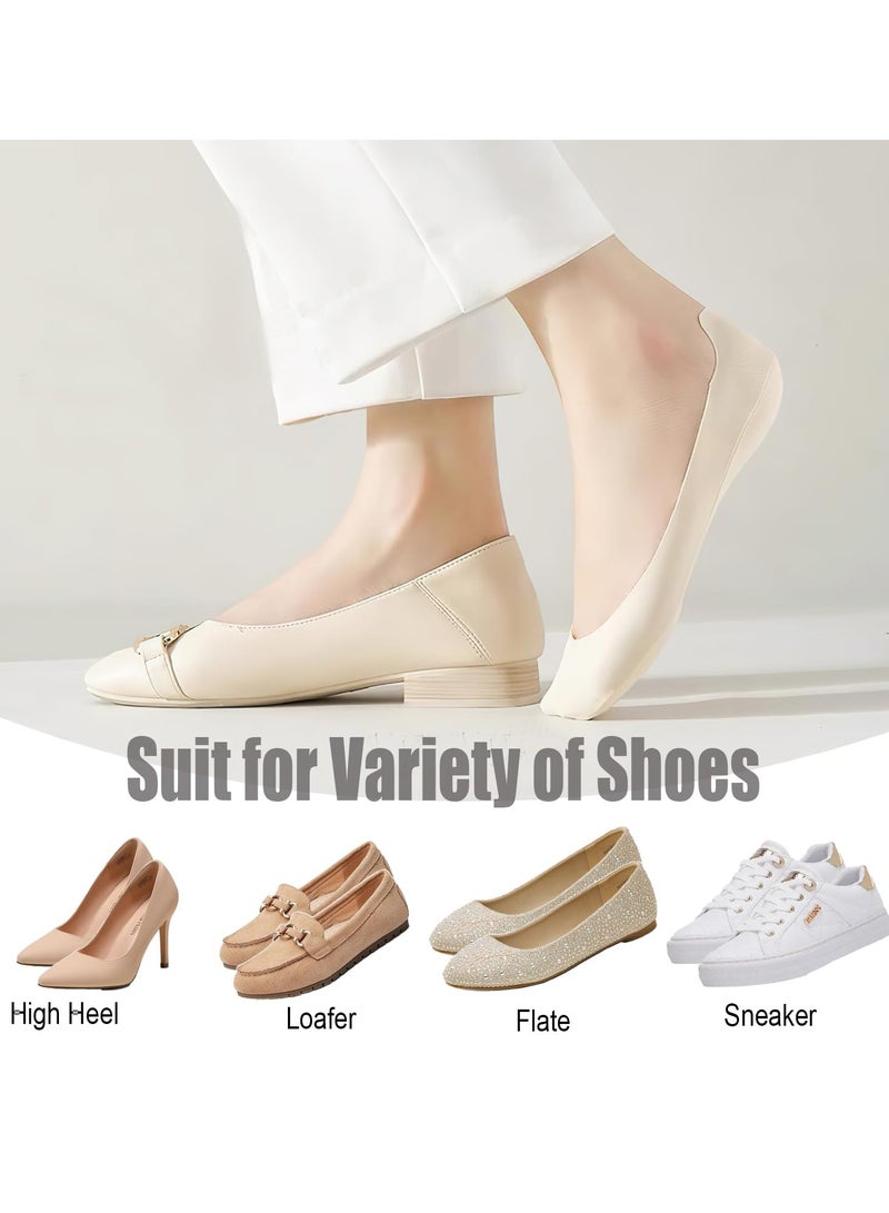SYOSI Padded No Show Socks for Women - Anti-Slip Invisible Liner Socks with Soft Padding and Breathable Cotton for Sizes 5-7 - Image 5