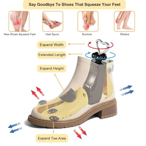 Tigcent Shoe Stretcher Men Women, Boot Stretcher Women Men Shoe Tree Adjustable Shoe Stretcher Wide Feet, Pack of 1 (Pack of 1, Women Size 6-11,Men's 5-9.5) - Image 2
