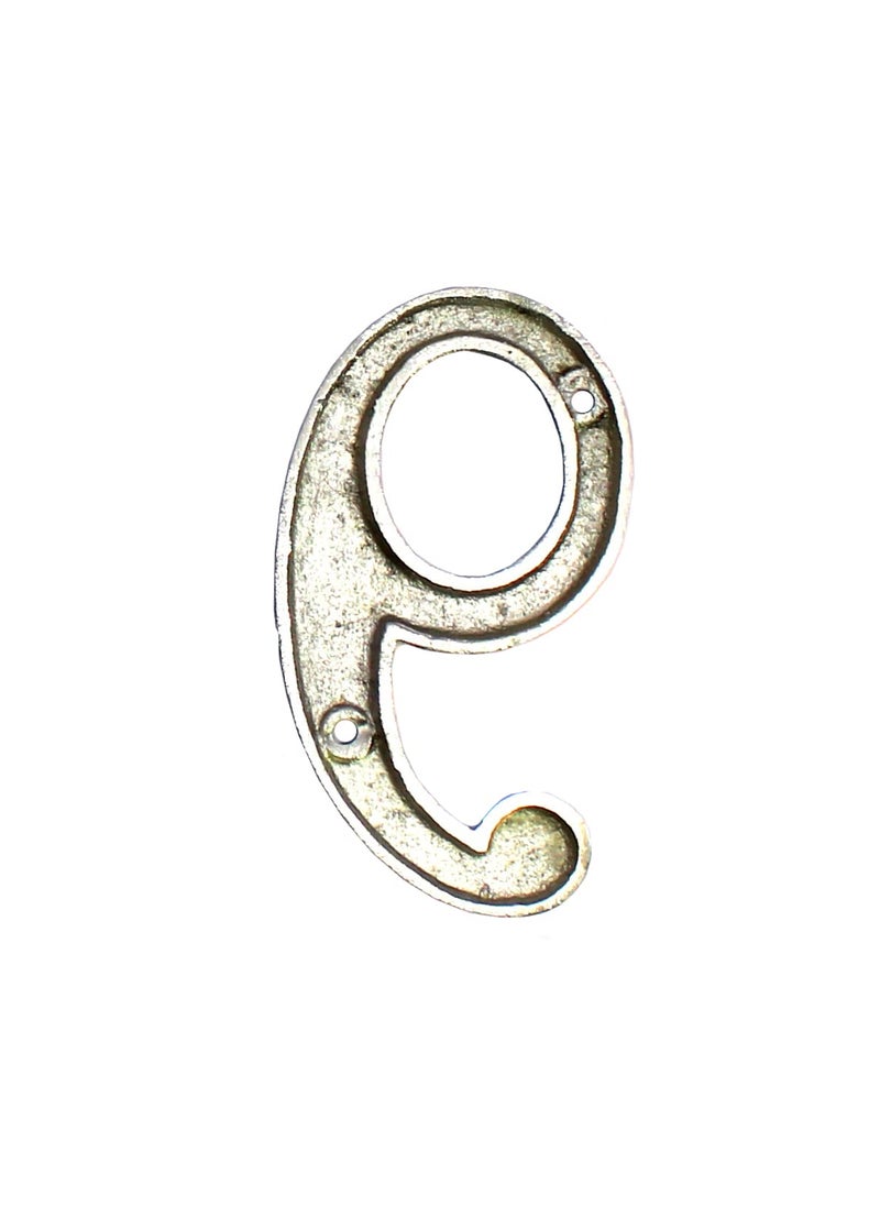 ESPLANADE eSplanade 4 Brass House Hotel Door Number Plaque Numeric Numerical Digit 09 9 Nine  - Image 5