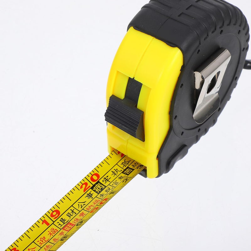 Portable Retractable 5M Measuring Tape Stainless Steel with Rubber Case Metric Precision - Image 4