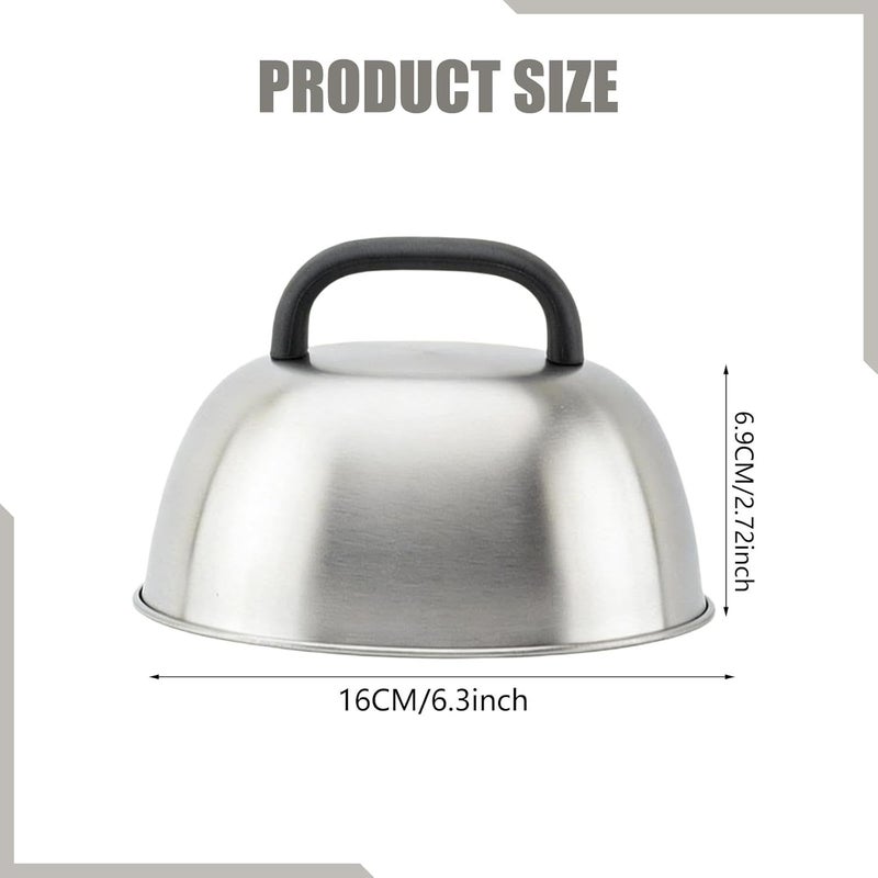 Cheese Melting Burger Cover Stainless Griddle Accessory Hamburger - Image 3