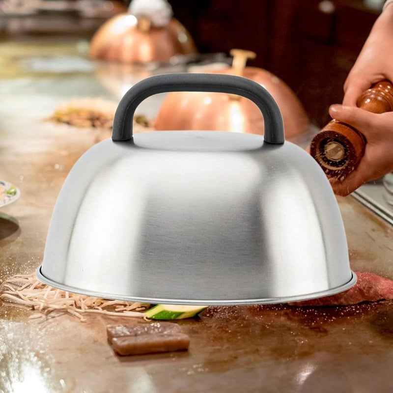 Cheese Melting Burger Cover Stainless Griddle Accessory Hamburger - Image 4