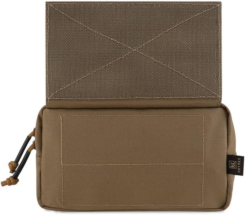 KRYDEX Tactical Drop Pouch Sub Abdominal Carrying Kit Bag Tactical Fanny Pack with Hook and Loop Panel for Tactical Vest Chest Rig (Coyote Brown) - Image 2