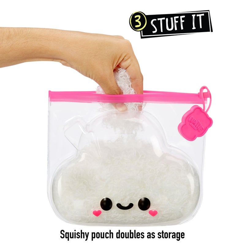 Fluffie Stuffiez دميّة فلوفي ستافيز سحاب صغيرة قابلة للجمع - كشف مفاجئ عند فتح العلبة مع تجربة لمسية مريحة، ناعمة للغاية - Image 4