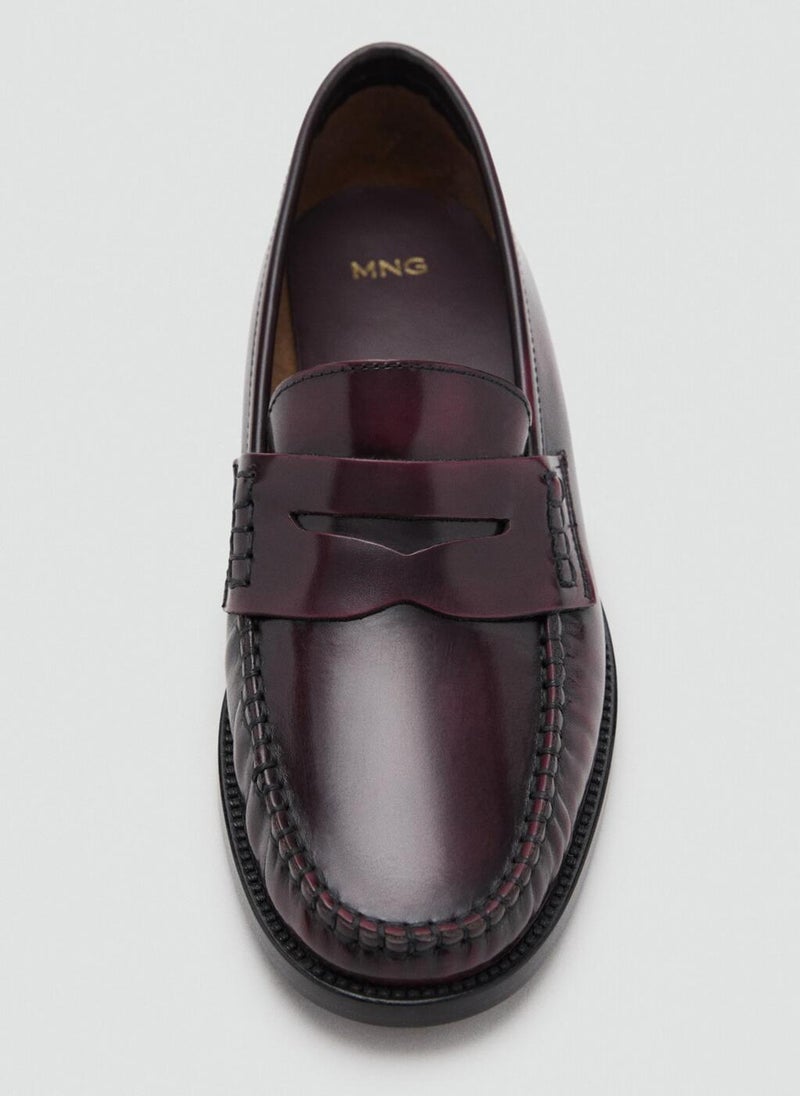 مانجو حذاء موكاسين جلدي بكسرات - Image 3