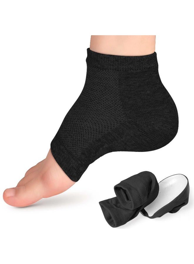 Kanroadi Height Max Socks,Invisible Shoe Heel Pad,Height Max Insoles 3 Inches, Half Height Raised Insole, Men's and Women's Universal Heighten Socks (3.5CM, Black) - Image 1