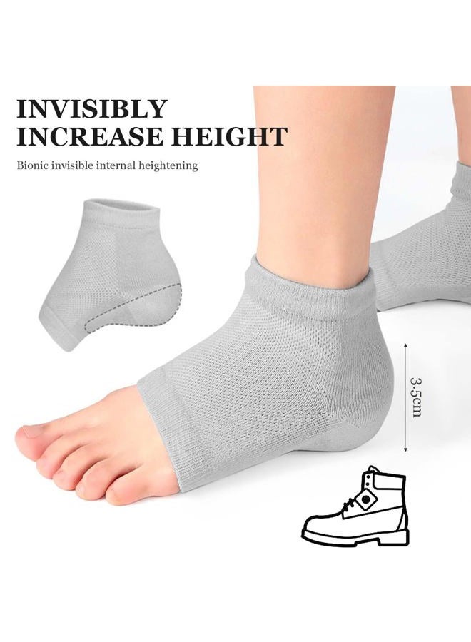 Kanroadi Height Max Socks,Invisible Shoe Heel Pad,Height Max Insoles 3 Inches, Half Height Raised Insole, Men's and Women's Universal Heighten Socks (3.5CM, Black) - Image 2