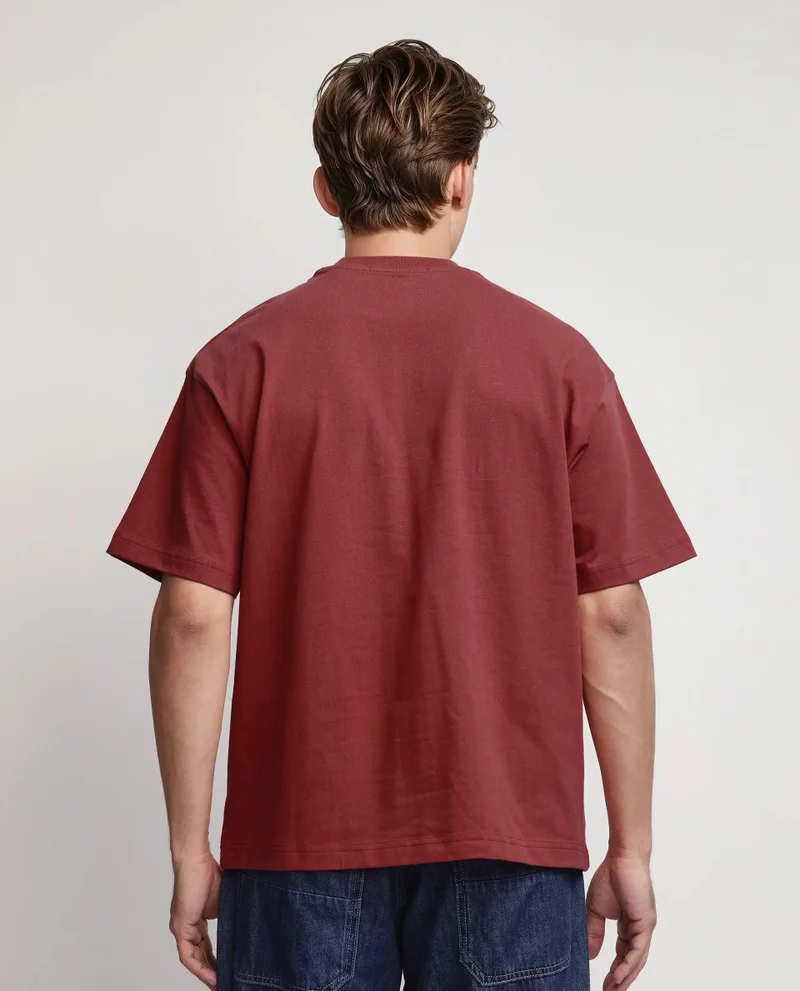 Rare Rabbit Men's Nautical Printed Oversized T-Shirt