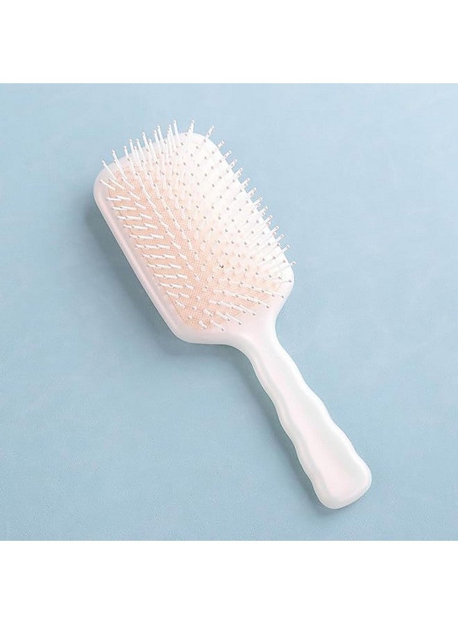 Hearts Hair Brush | Bristles Brush | Hair Brush With Paddle | Detangles Hair Brush | Suitable For All Hair Types | Hair Brush Styling Hair | Xh45Bge | Beige - Image 1