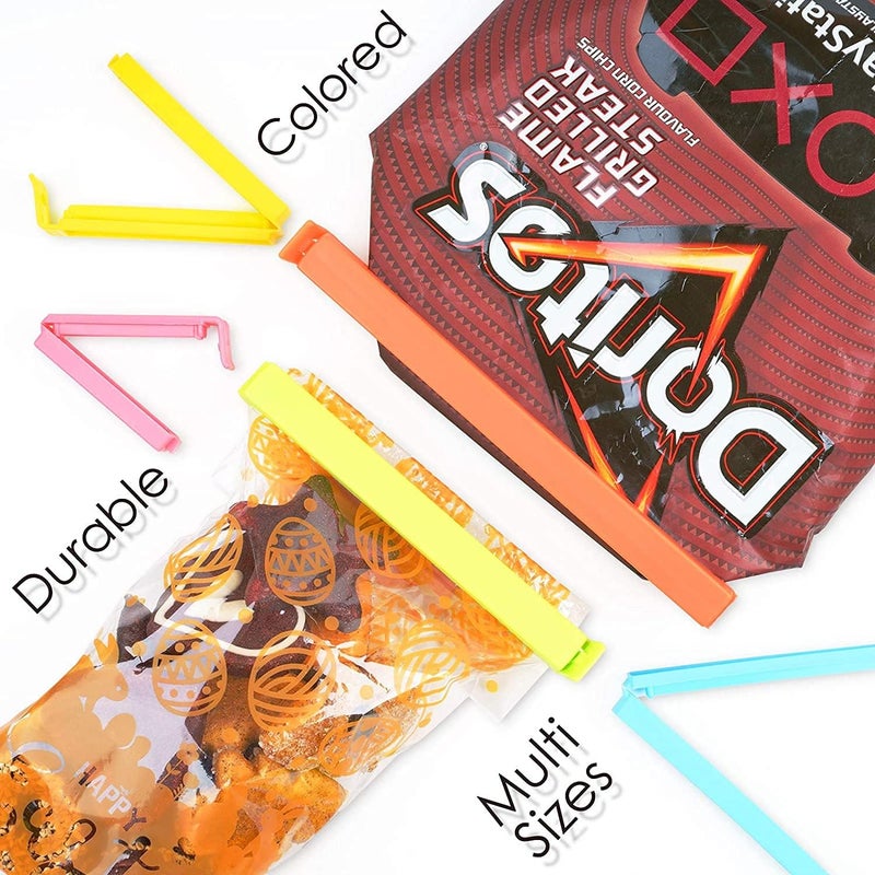 FOIMAS Food Bag Sealing Clips,27pcs Assorted Size Plastic Bag Sealer Clips for Coffee Potato Chip Snack Food Storage Bag - Image 4
