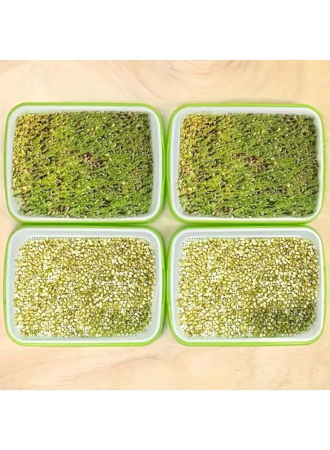 صينية إنبات البذور السريع الفعال لزراعة البازلاء والفاصوليا والقمح وأعشاب الحيوانات الأليفة - Image 3