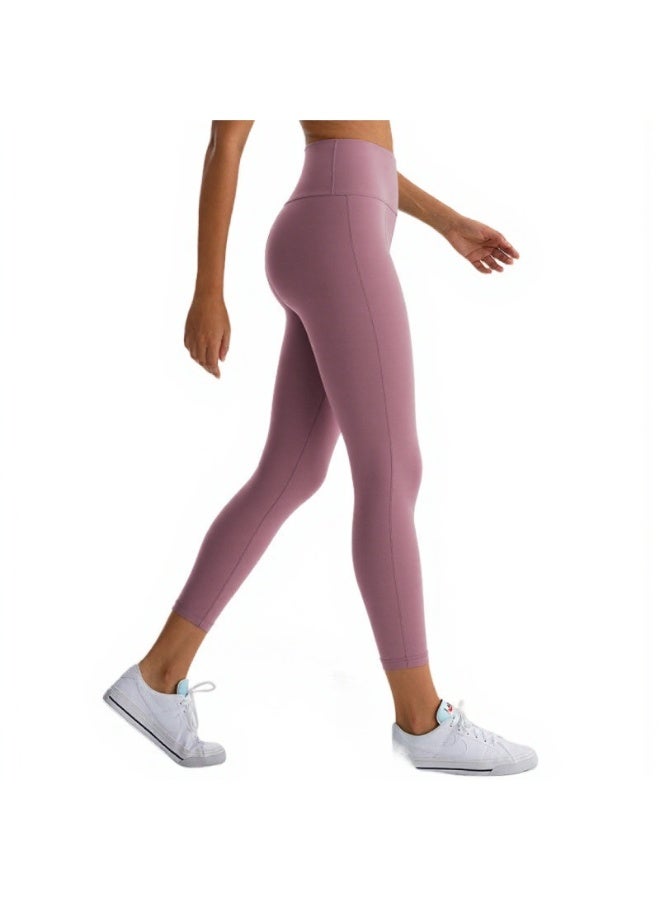 NIBEMINENT Essential/Pure&Plain 7/8 Leggings, High Waisted Compression Soft Pants Workout Athletic Yoga Pants 24" - Image 2