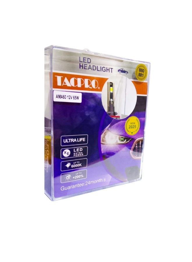 TACPRO LED TACPRO Car Headlight Kit 880/881 6000K 65W - Image 1