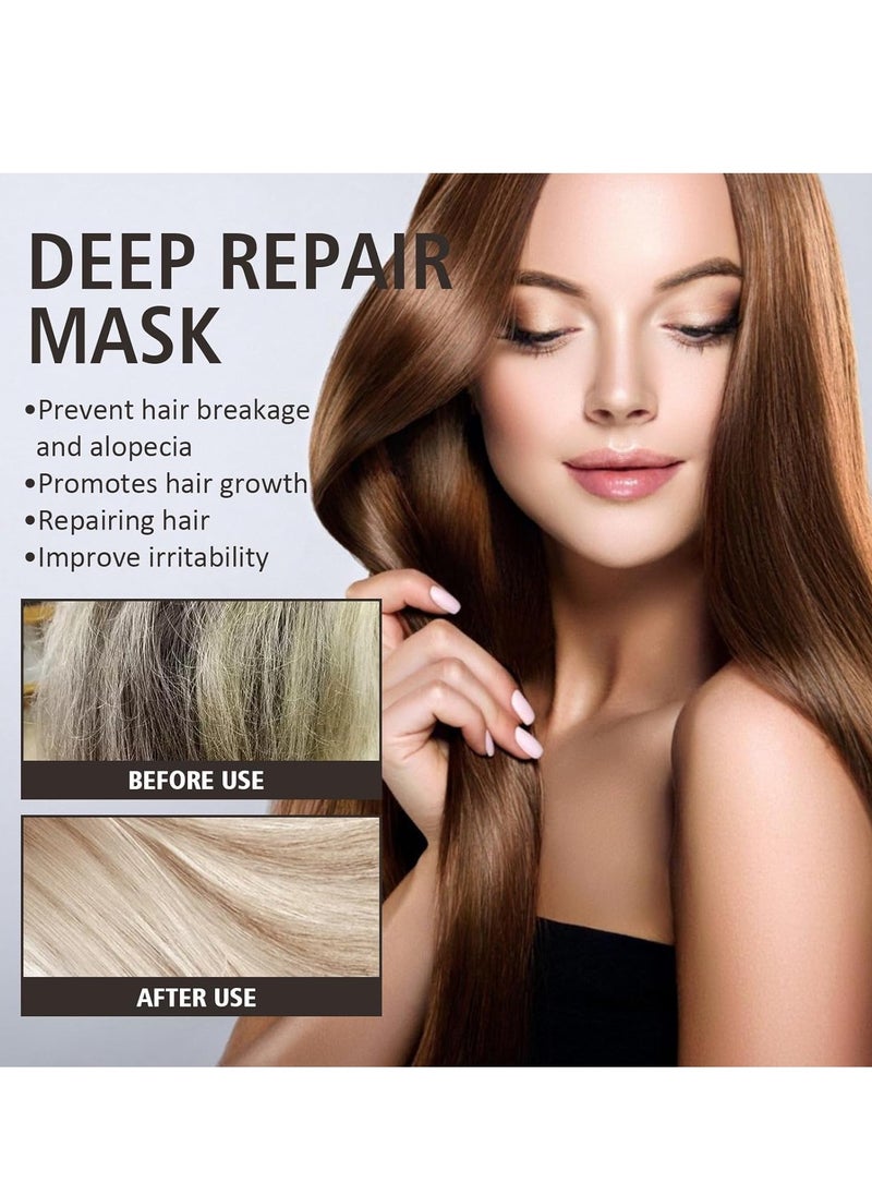 KASTWAVE Keratin Repair Hair Mask, Hair Frizz Damage Smoothing Straightening, Hair Treatment Deep Repair, Magical Hair Mask for Women, Steam-Free Repair Silky Perm Dye Moisturizing Hydrating Hair Mask, 60g  - Image 3