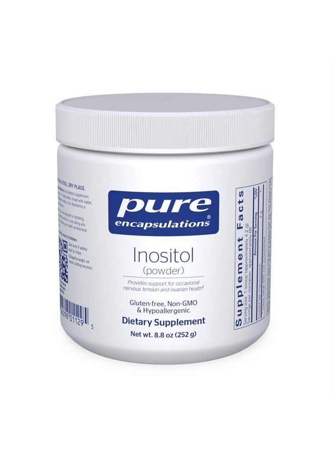 Pure Encapsulations - Inositol (Powder) - Supplement to Support Energy, Nervous System & Ovarian Function* - with Myo-Inositol - 8.8 Ounces - Image 1