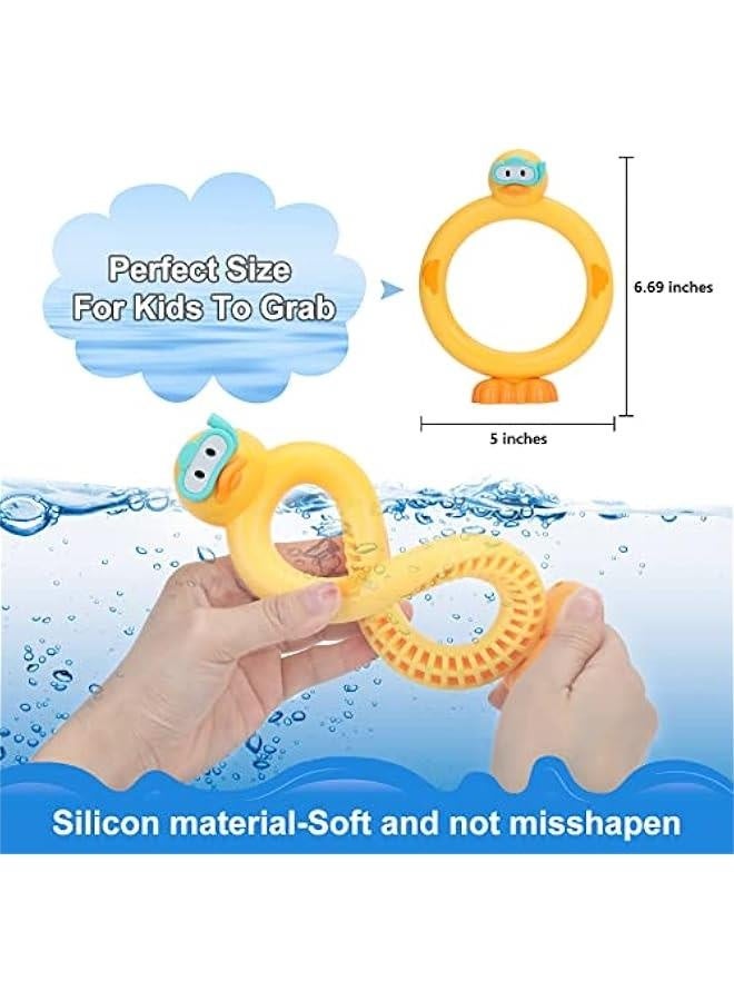 Diving Rings Pool Diving Toys for Kids Ages 4-8 Swimming Pool Toys for Kids Ages 8-12 Summer Outdoor Water Toys for Kids Adults Underwater Pool Dive/Swim Training Toy … - Image 2