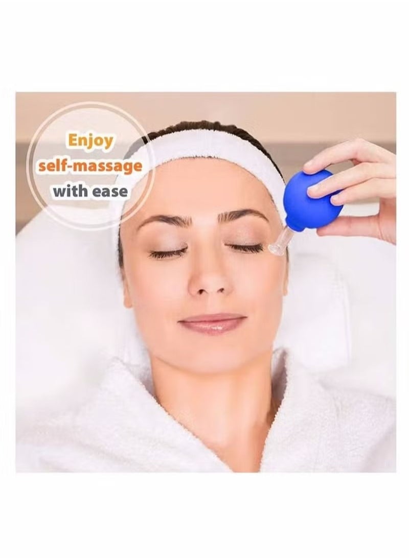 Generic - 4 PCS Glass Facial Cupping Set Silicone Vacuum Suction Cupping Massage Therapy A Kit For Anti Cellulite Anti Wrinkle and Instantly Ageless Skin For Eyes, Face and Body - Image 1