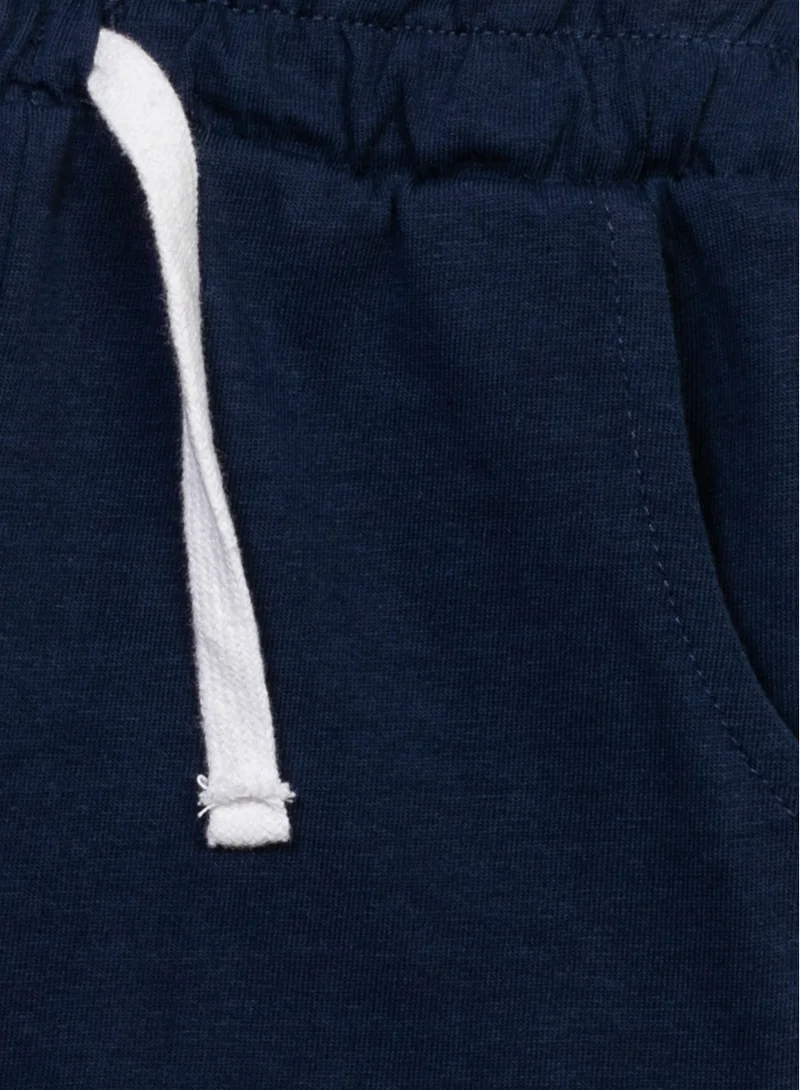 MINOTI Kids Girls Jersey Shorts with Drawstring and Side Pockets