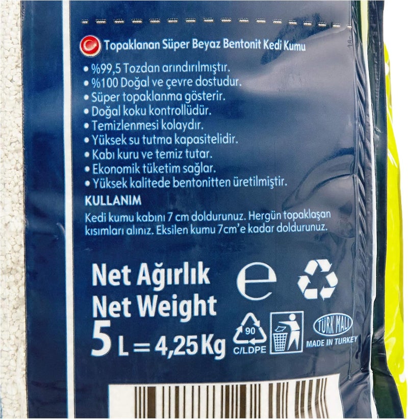 بادو سماد القطط Bado Pets Clean Premium – صابون مرسيليا، سعة 5 لترات: يتميز بتكتل سريع، والسيطرة على الروائح، وبقاء السماد جافًا لفترة طويلة. - Image 4